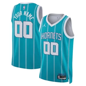 Charlotte Exceptionnel Hornets Jordan Brand Unisex Swingman Custom Jersey Teal Icon Edition