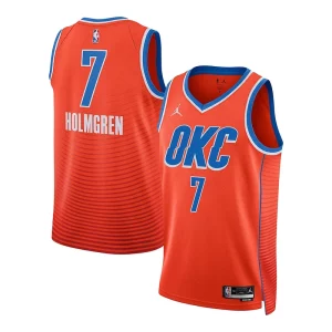 Chet Holmgren Oklahoma City Thunder Jordan Brand Unisex Swingman Jersey Statement Edition Exquisite Orange