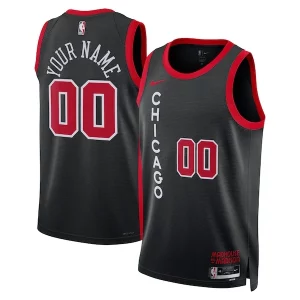 Chicago Bulls Nike Unisex 2023/24 Custom Swingman Jersey Black Dashing City Edition
