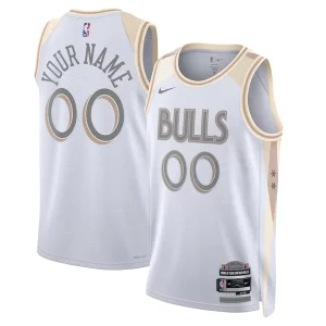 Chicago Bulls Nike Splendide Unisex 2024/25 Custom Swingman Jersey City Edition White