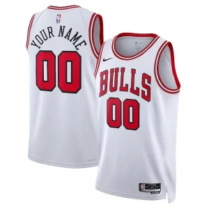 Chicago Bulls Nike Unisex Swingman Custom Jersey Exquisite White Association Edition