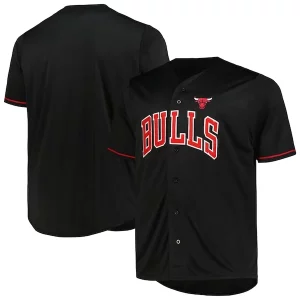 Chicago Bulls Profile Sophistiqué Big & Tall Pop Jersey Black