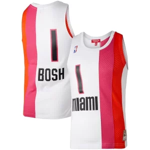 Chris Bosh Miami Heat Women's Hardwood Classics Exquisite 2011/12 Swingman Jersey White