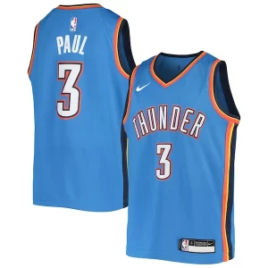 Chris Paul Oklahoma City Collectible Thunder Nike Youth Team Swingman Jersey Blue