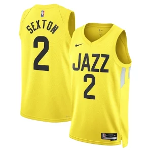Collin Sexton Utah Commémoratif Jazz Nike Unisex Swingman Jersey Icon Edition Gold