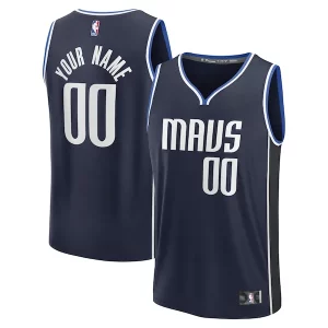 Dallas Mavericks Custom Refiné Fast Break Jersey Statement Edition Navy/Blue