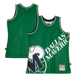 Dallas Mavericks Hardwood Classics Blown Out Fashion Haut de gamme Jersey Green