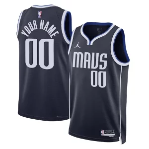 Dallas Mavericks Jordan Brand Unisex 2022/23 Swingman Custom Jersey Statement Edition Dashing Navy