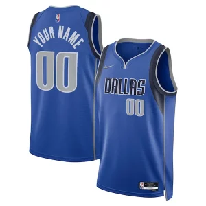 Dallas Mavericks Nike Confortable 2021/22 Diamond Swingman Custom Jersey Icon Edition Blue