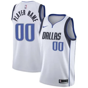 Dallas Mavericks Stylish Nike Custom Swingman Jersey White Association Edition