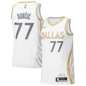 Dallas Mavericks Nike Swingman Player Jersey City Edition Refiné White