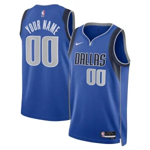 Dallas Mavericks Nike Admirable Unisex Swingman Custom Jersey Blue Icon Edition