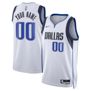Dallas Mavericks Nike Unisex Swingman Custom Jersey White Association Exquisite Edition