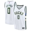 Damian Lillard Milwaukee Bucks Fast Break Replica Player Jersey Association Edition White Classique