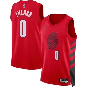Damian Lillard Portland Trail Éclatant Blazers Jordan Brand Unisex Swingman Jersey Statement Edition Red