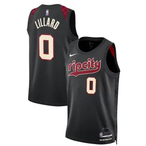 Damian Lillard Portland Trail Uniques Blazers Nike Unisex 2023/24 Swingman Jersey Black City Edition