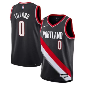Damian Lillard Confortable Portland Trail Blazers Nike Youth Swingman Jersey Icon Edition Black
