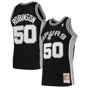 David Robinson San Antonio Spurs 1991/92 Hardwood Classics Charming Swingman Jersey Black