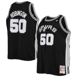 David Robinson San Antonio Spurs 1998/99 Big & Tall Hardwood Authentique Classics Swingman Jersey Black