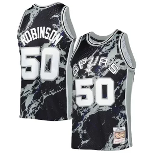 David Robinson San Antonio Spurs 1998/99 Hardwood Classics Bold Marble Swingman Jersey Black