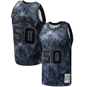 David Robinson San Antonio Splendide Spurs Hardwood Classics 1998/99 Tie Dye Swingman Jersey Black