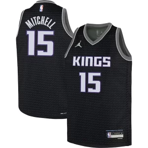 Davion Mitchell Sacramento Kings Jordan Brand Youth Swingman Jersey Magnifique Statement Edition Black