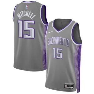 Davion Mitchell Sacramento Kings Nike Unisex 2022/23 Swingman Jersey City Edition Anthracite Magnifique