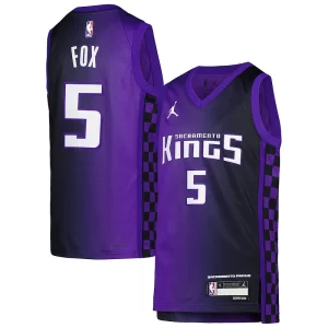 De'Aaron Fox Notable Sacramento Kings Jordan Brand Youth Swingman Jersey Statement Edition Purple