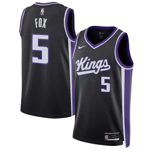 De'Aaron Fox Sacramento Kings Captivant Nike Unisex Swingman Jersey Association Edition Black