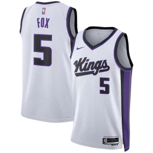 De'Aaron Fox Bold Sacramento Kings Nike Unisex Swingman Jersey Association Edition White