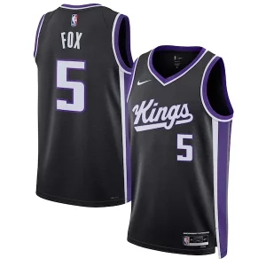 De'Aaron Distingué Fox Sacramento Kings Nike Unisex Swingman Jersey Icon Edition Black/White