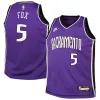 De'Aaron Fox Sacramento Kings Nike Youth 2024/25 Swingman Jersey Purple Classic Vibrant Edition