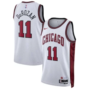 DeMar DeRozan Chicago Bulls Nike Unisex 2022/23 Swingman Jersey City Commémoratif Edition White