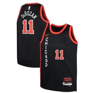 DeMar DeRozan Chicago Bulls Nike Youth Swingman Replica Jersey City Edition Black Exceptionnel