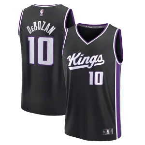 DeMar DeRozan Sacramento Kings Fast Break Replica Player Jersey Icon Edition Magnifique Black