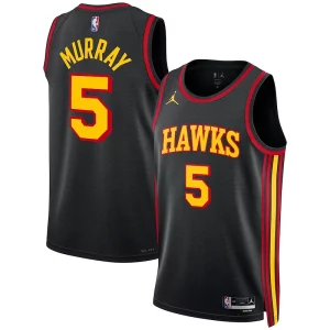 Dejounte Murray Atlanta Hawks Jordan Brand Vibrant Unisex Swingman Jersey Statement Edition Black