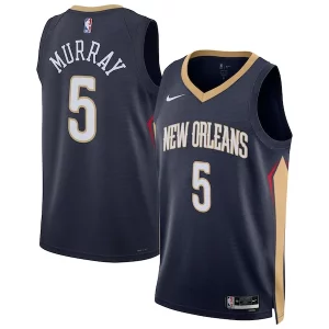 Dejounte Murray New Orleans Pelicans Nike Unisex 2024 Offseason Addition Nike Swingman Jersey Navy Tendance