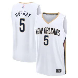 Dejounte Murray New Orleans Pelicans Fast Break Replica Player Haut de gamme Jersey Association Edition White