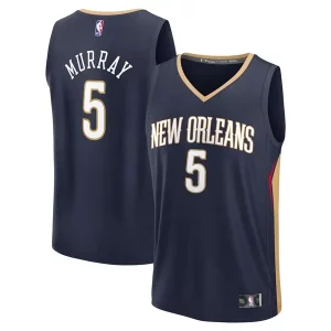Dejounte Murray New Orleans Pelicans Youth Fast Break Replica Splendide Player Jersey Icon Edition Navy
