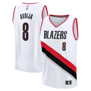 Deni Avdija Distingué Portland Trail Blazers Fast Break Replica Player Jersey Association Edition White