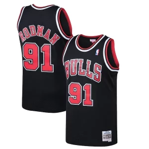 Dennis Rodman Commémoratif Chicago Bulls 1997/98 Hardwood Classics Swingman Jersey Black