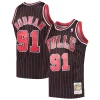 Dennis Rodman Authentique Chicago Bulls Hardwood Classics Swingman Jersey Black