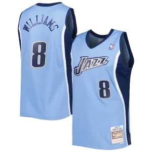 Deron Williams Utah Jazz 2001/02 Hardwood Classics Premium Swingman Jersey Blue