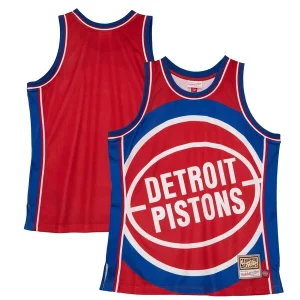 Detroit Pistons Hardwood Gracieux Classics Blown Out Fashion Jersey Red