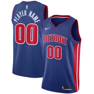 Detroit Pistons Nike Charming Swingman Custom Jersey Blue Icon Edition