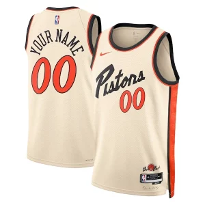 Detroit Pistons Nike Unisex 2024/25 Custom Swingman Gracieux Jersey City Edition White