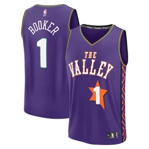 Devin Booker Phoenix Suns Youth 2024/25 Splendide Fast Break Player Jersey City Edition Purple