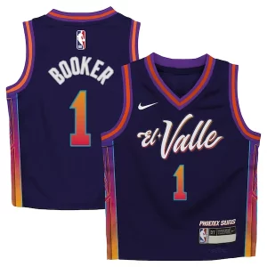 Devin Booker Phoenix Suns Refiné Nike Toddler Swingman Replica Jersey City Edition Purple