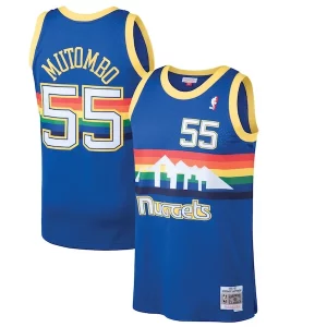 Dikembe Mutombo Denver Nuggets Charming 1991/92 Hardwood Classics Swingman Jersey Blue