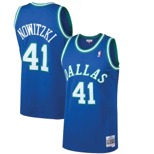 Dirk Nowitzki Dallas Splendide Mavericks 1998/99 Hardwood Classics Swingman Jersey Blue